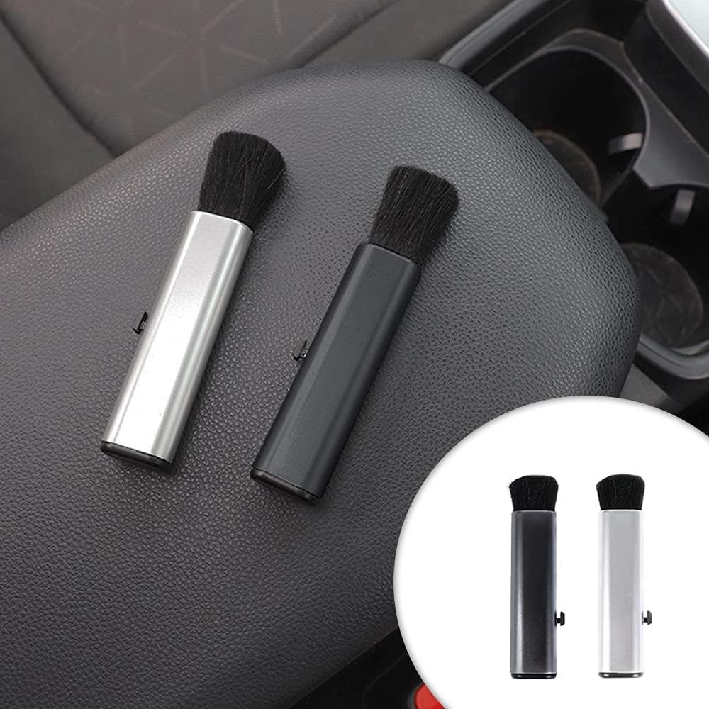 2 PACK! Retractable Keyboard Cleaning Brush Computer Cleaning Tool Dust Removal Brush for Desktop Table