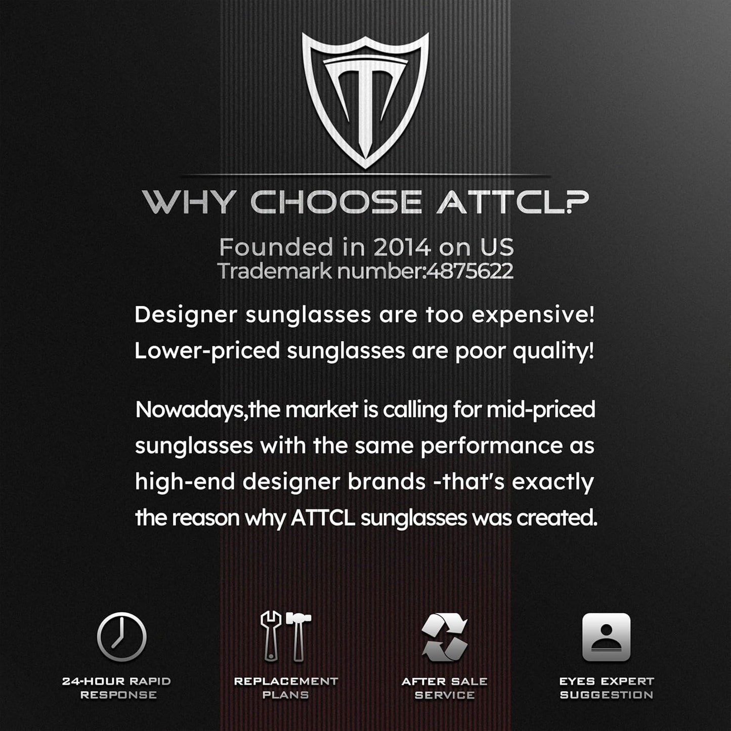 ATTCL Sports Polarized Sunglasses for Men Women Cycling Driving Fishing 100% UV Protection Sunglass