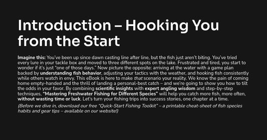 LEGENDS OF THE WATER: Mastering Freshwater Fishing for Different Species