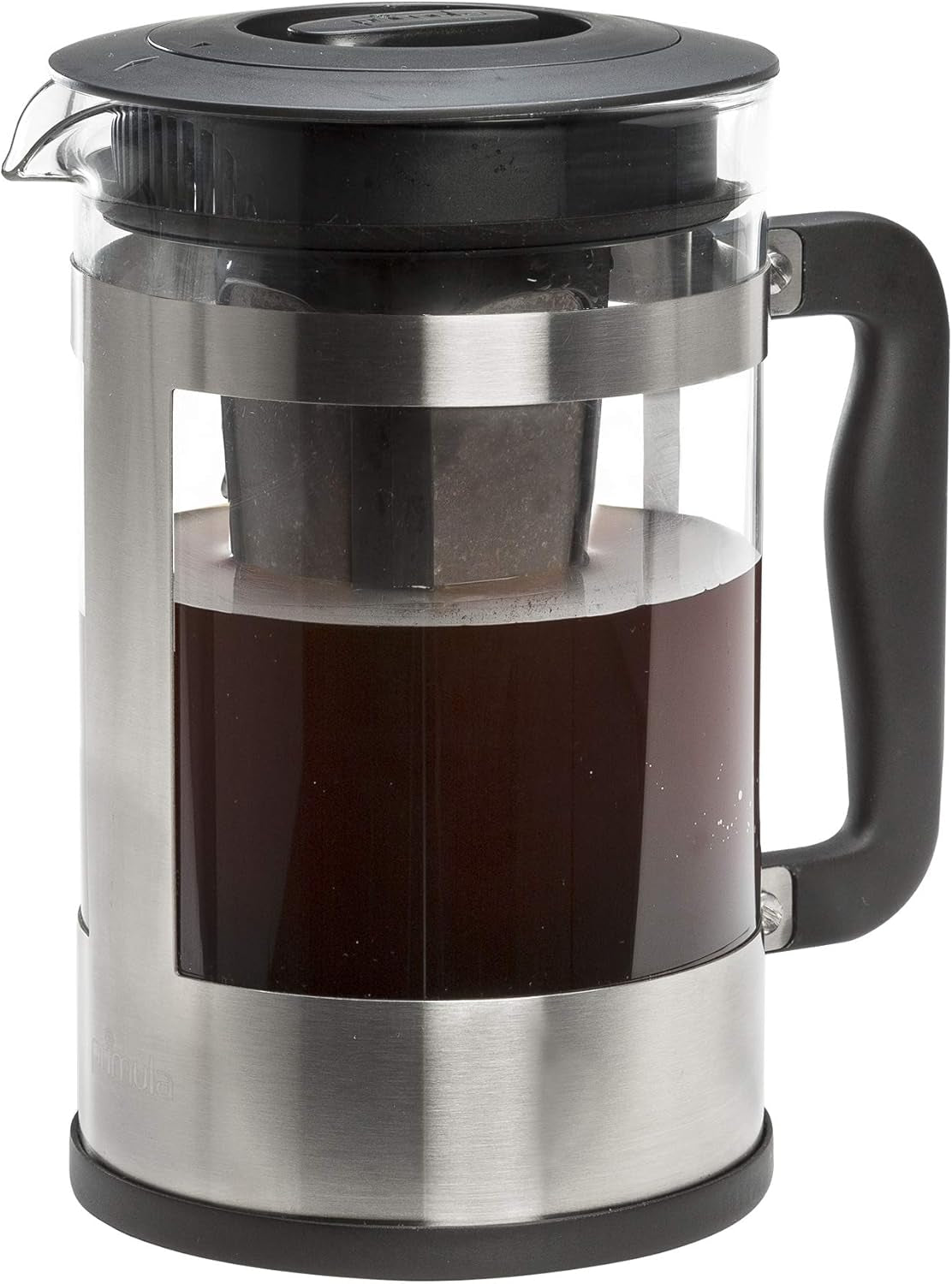 2-In-1 Coffee Maker, Make French Press Coffee and Cold Brew Coffee in One Coffee Maker, Comfort Grip Handle, Durable Glass Carafe, Perfect 6 Cup Size
