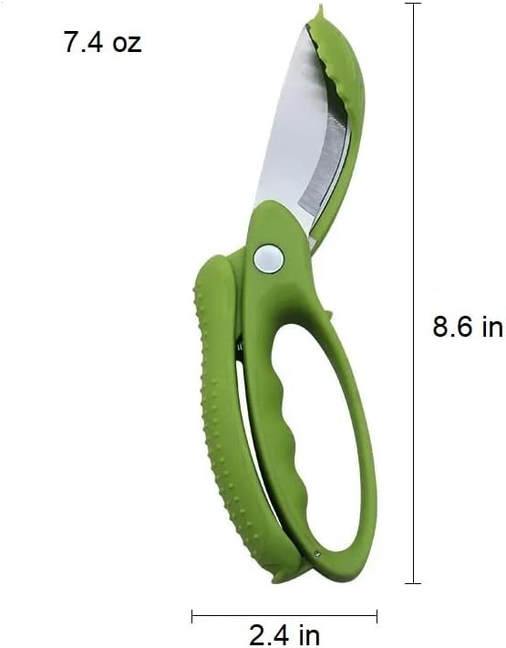 New and Improved Salad Scissors for Chopping Tossing Cutting Vegetable Cutter Chopper Food Heavy Duty Veggie Slicer Chopped Kitchen Tools Gadgets Scissor Toss Vegetables Fruits Shears Leafy Greens