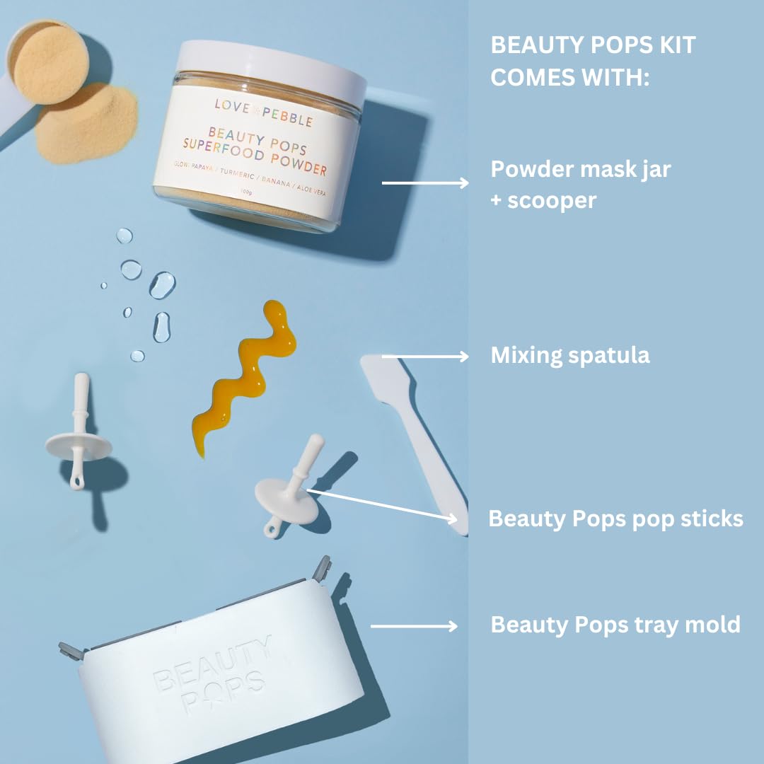 🧊 Love & Pebble Beauty Pops – Cryo Facial Mask for Instant Glow & Skin Vitality