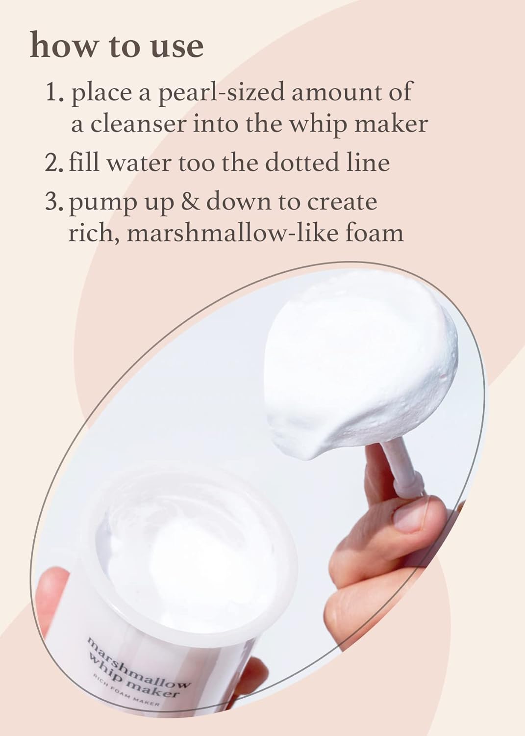 🫧 NOONI Marshmallow Whip Maker – Ultra-Rich Foaming Cleanser Booster for Deep Pore Cleansing