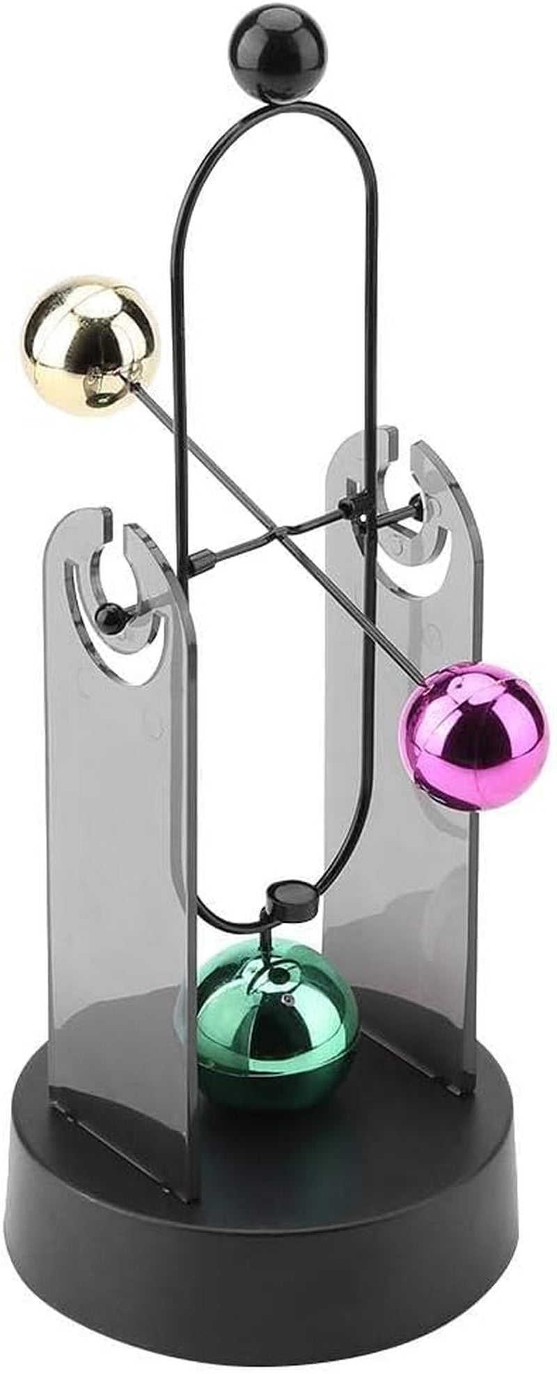 Perpetual Motion Machine, Electronic Swinging Model, Art Craft Decoration Perpetual Motion Swing Balance Balls Office Desk Science Ornament Home Decor Gift(No Batteries Included)