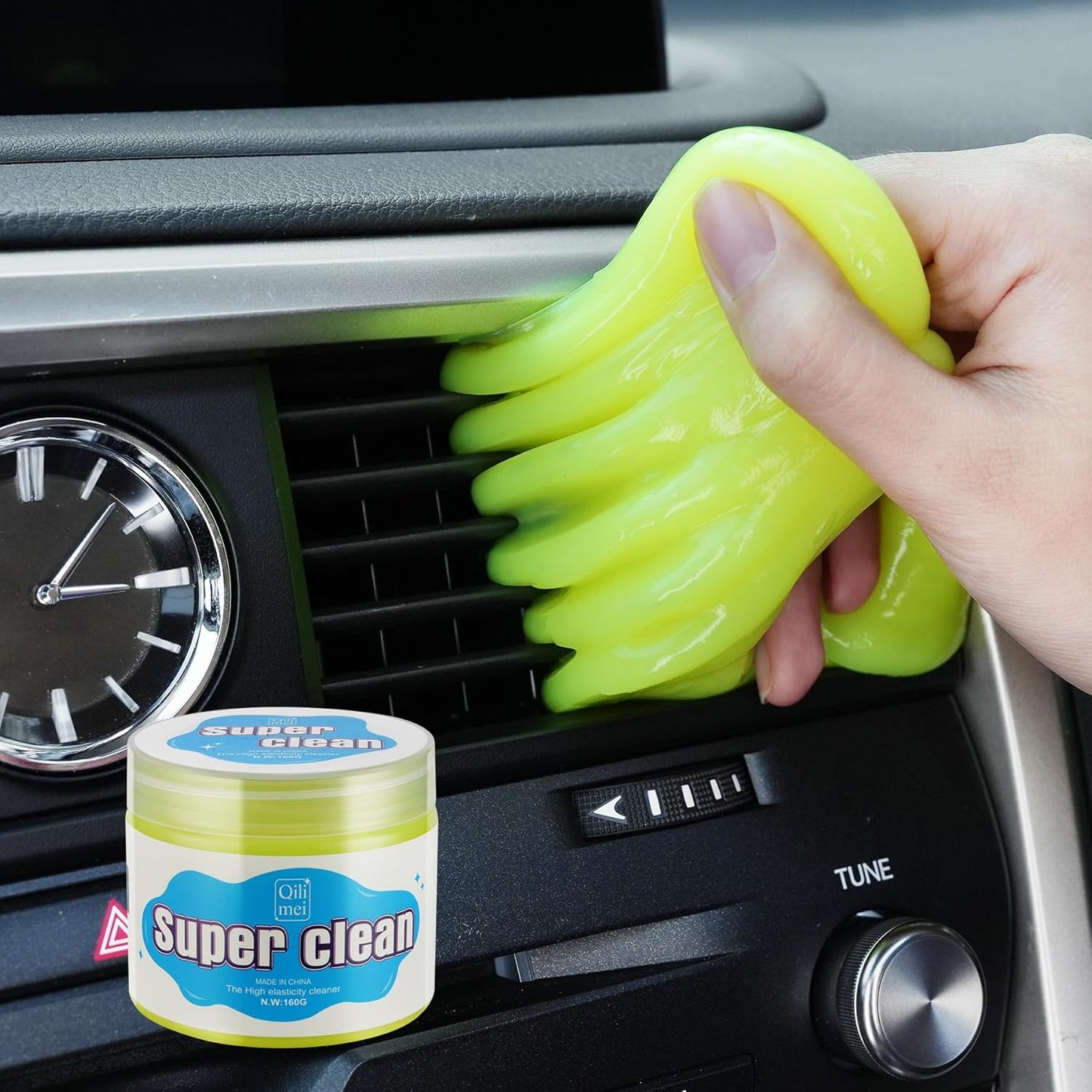 Car Cleaning Gel Detailing Putty,Automotive Interior Cleaning Slime,Car Vent Cleaning Kit for Car and Keyboard,Putty Cleaning Car Accessories Blue